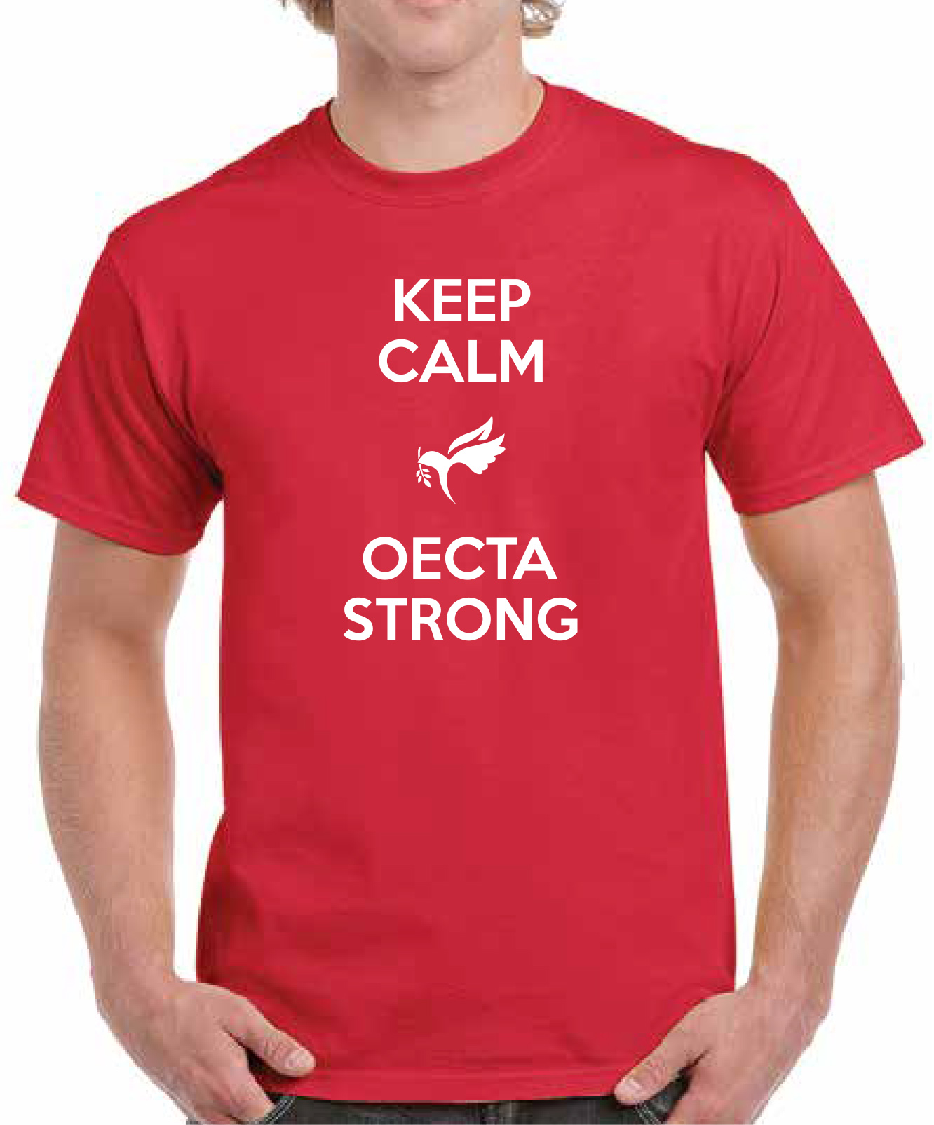 NEW! Wear Red for Ed - Keep Calm OECTA Strong T-shirt ($5 each)